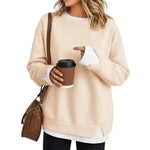 Women's Relaxed Long-Sleeve Sweatshirt – Oversized Casual Pullover