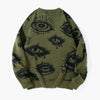 Men's Eye Graphic Knit Sweater