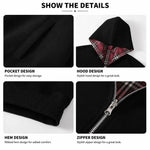 Unisex Reversible Plaid Hooded Jacket