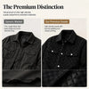 Men's Faux-Suede Checkerboard Jacket