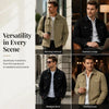Men's Faux-Suede Checkerboard Jacket