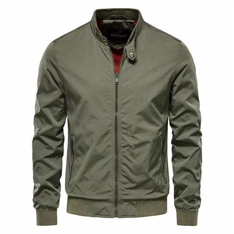 Men's Stand-Collar Bomber Jacket