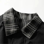 Men's Vintage Plaid-Trim Bomber Jacket – Relaxed Fit