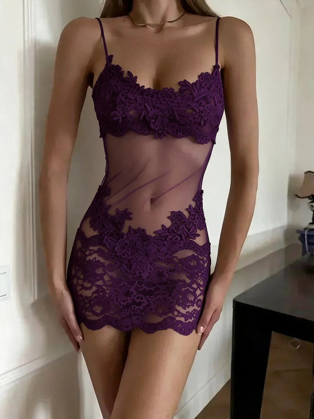 Sienna Sheer Lace Dress